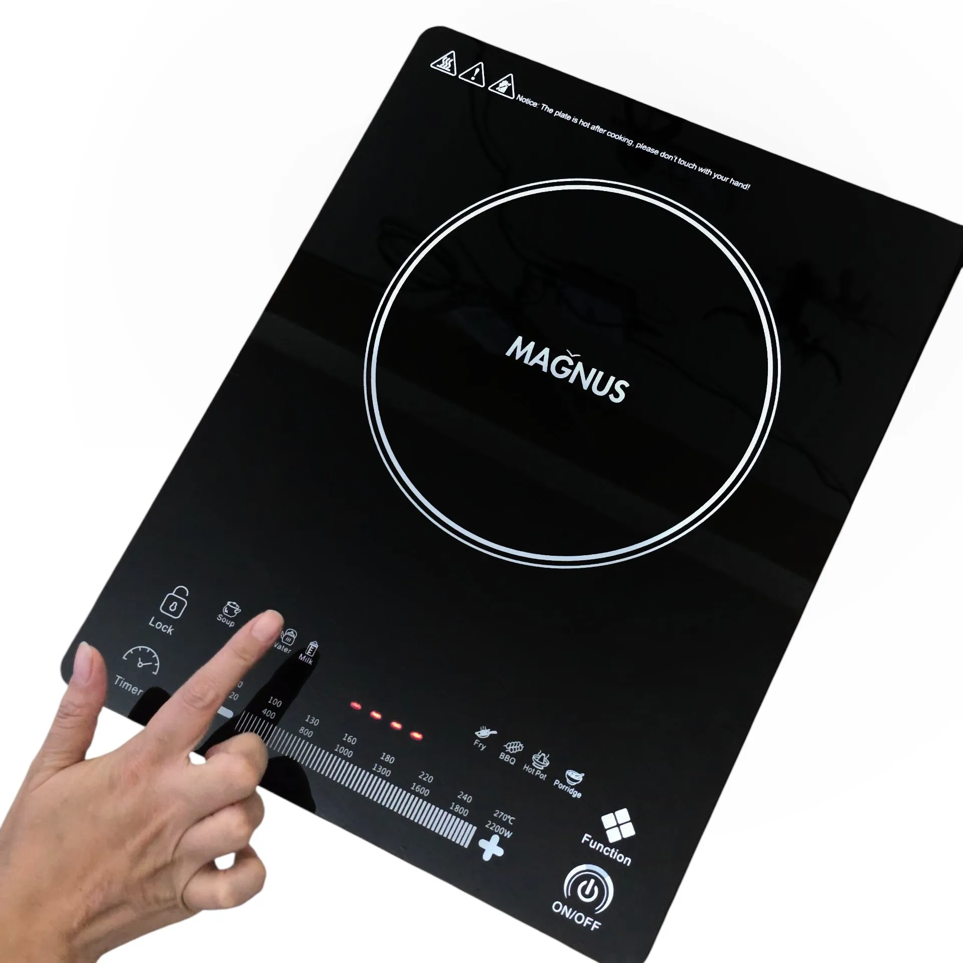 Magnus Super Slim 2200W induction cooktop price Nepal — ultra-slim touch screen